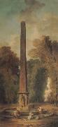 ROBERT, Hubert Landscape with Obelisk oil painting on canvas